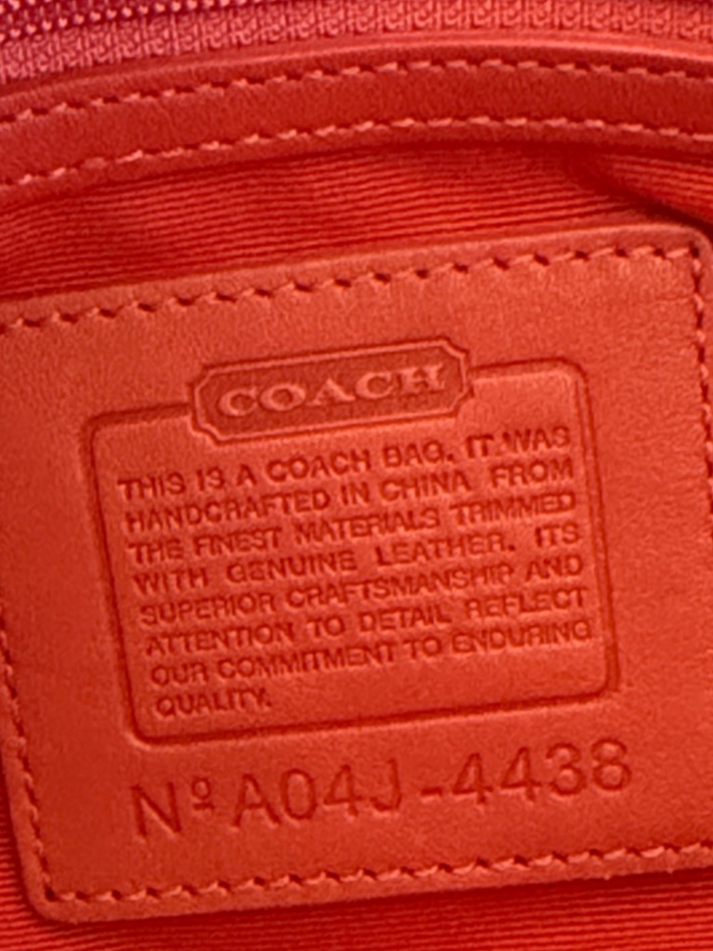 VINTAGE Coach Pink Multi-Stripe Leather-Trim Satchel with Floral Charm(LIKE NEW) - Picture 10 of 16